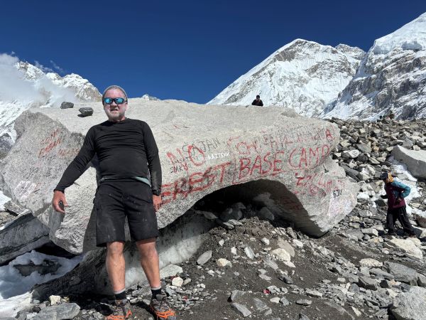 Scott Beasley at Mount Everest Base Camp