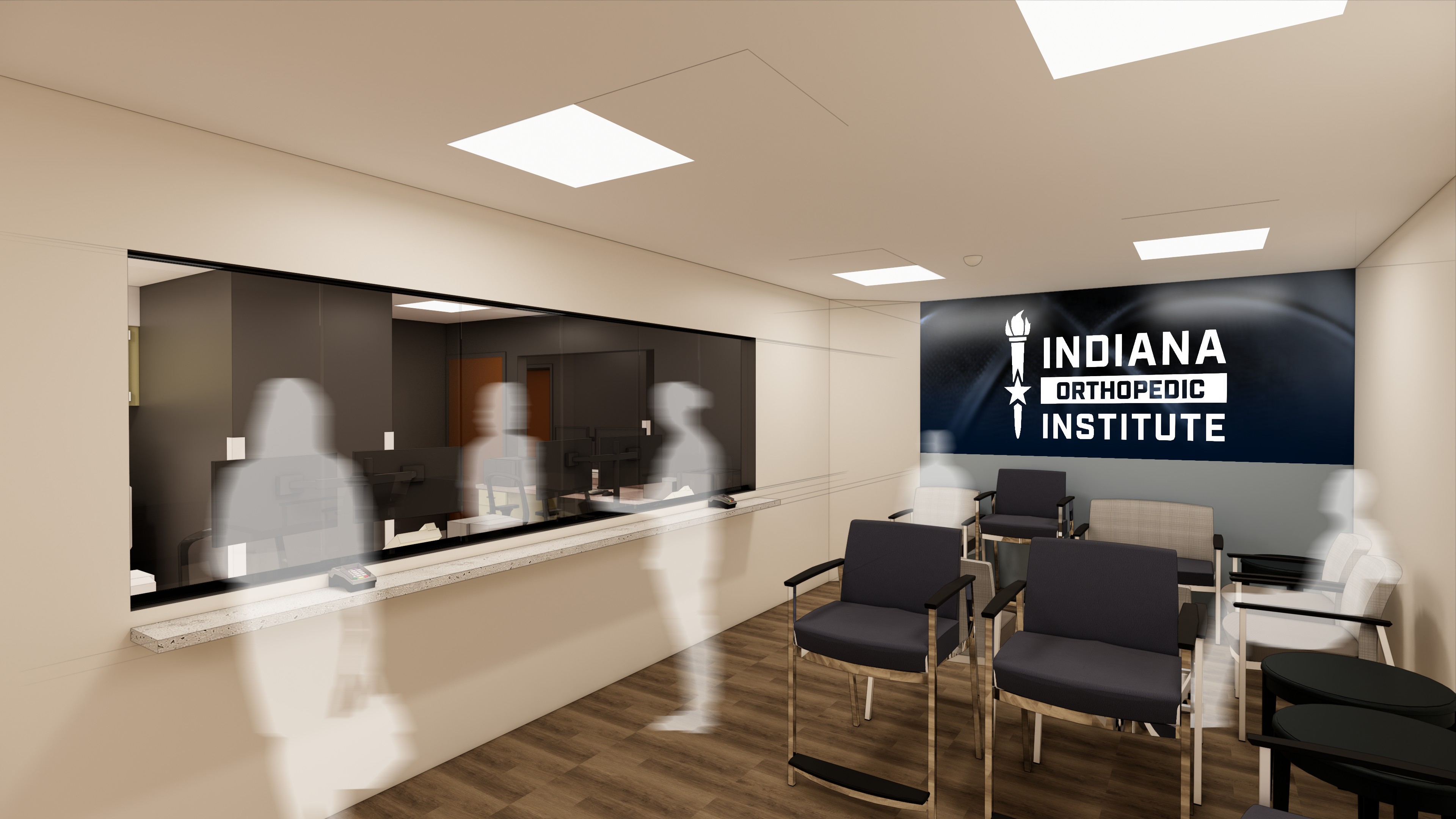 Rendering of new IOI Terre Haute medical office building